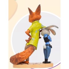 1PCS Enesco Zootopia Judy Nick 7.8″ Creative Collectible Action Figure with Box