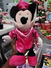New Disney Minnie Mouse Graduation Pink Robe w/pink And White Slash T10