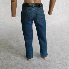 SSbeauty M 1/6 Custom Scale Blue Jeans Pants for 12″ Male Action Figure Doll …