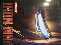 Iron Man Mark VII Headgear 1:1 Helmet LED Eyes Silver CG7248 Wearable New in Box