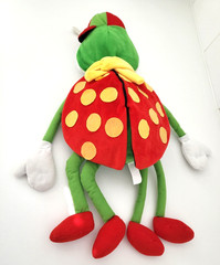 Bertie Beetle Plush Toy Nestle 24″ Vintage Green Red Yellow Wings Scarf 60cm