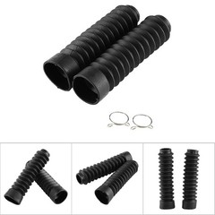 Motorcycle Fork Gaiters Covers Front Fork Boots Rubber Dust Covers 1 Pair