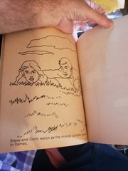 MINT! 1974 The Six Million Dollar Man Coloring Book Uncolored And Pristine