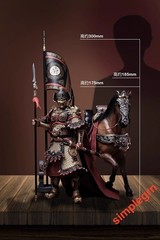 303TOYS 1/12 Scale Tang Dynasty Generals 4-Figure Set Includes horses In Stock