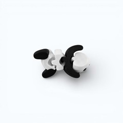 Lot 20 Articulated Panda Toy Mini 3D Printed Bear Fidget Desk Pet Animal – 2.2″