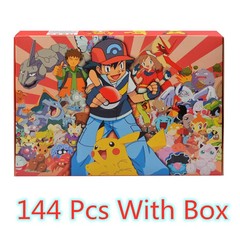 144 Style Pokemon Figure Toys Anime Pikachu Action Figure Model Ornamental Decor