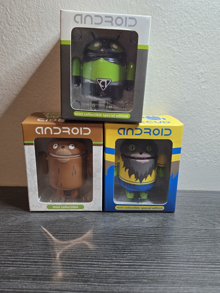 Qty 3 Android Mini Collectible, Werewolf, El Poderoso, Bear Special Andrew Bell
