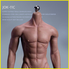 1/6 JIAOU DOLL JOK-11C Changable Feet Seamless Body Male Man Flexible Figure