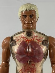 Vintage 1976 Mattel PULSAR Figure 14” Working Inflatable Lungs