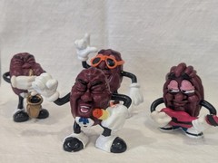Vintage California Raisins Music Band PVC Vinyl Figures 1987 Set of 4