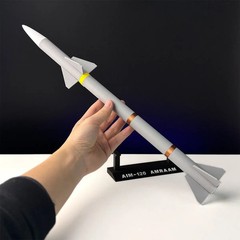 3D Printed AIM-120 Missile 1:8 Scale DIY Assembly Model Toy US Military Deco