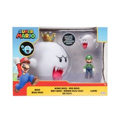 Nintendo King Boo with Luigi Action Figure Set – 3pk