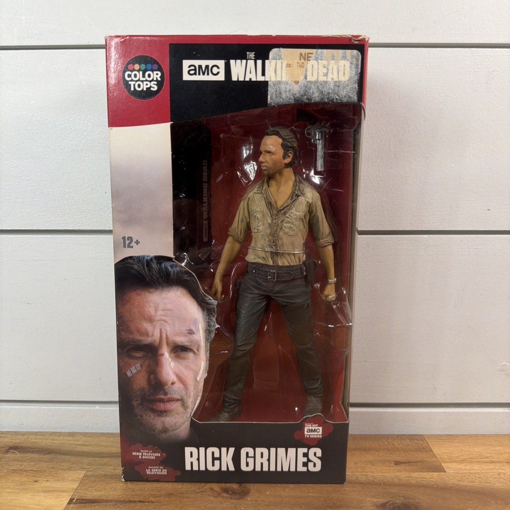 2016 McFarlane Walking Dead Color Tops #1 Rick Grimes 6″ Figure (BOX DAMAGE) NEW