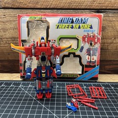 Vintage King Dam Three In One Near Complete with Box Missing 1 Missile Diacast
