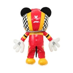 MINISO Disney Mickey Mouse F1 Racing Plush Doll Figure Toy