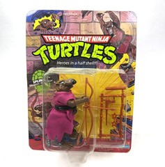 Master Splinter Vintage TMNT Ninja Turtles Figure New 1988 Unpunched 10 Back