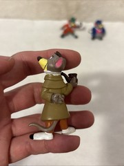 VTG 1986 Disney Bully The Great Mouse Detective PVC Figures lot of 3 FREE SHIP