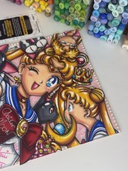 1 Of 1 Sailor Moon & Luna Signed Grad Cap Topper By Voice Actor Terri Hawkes JSA