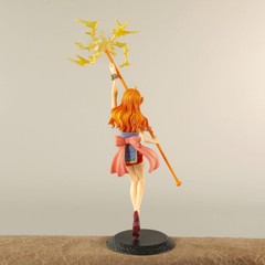 19.5cm Pirate Nami Battle Scene PVC Action Figure Collection Toy Doll Gift