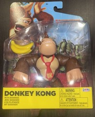 Jakks Pacific World of Nintendo Donkey Kong With Bananas 4″ Inch Figure – NEW
