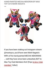 Max Toy Co Mecha Nekoron Hand-Painted by Mark Nagata Max Toy Co made in Japan