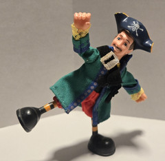Odyssey Toys Jean Lafitte 4″ Bendable Action Figure Missing Sword – Free to Ship