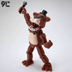 9L3D Printed FNAF Freddy Fazbear’s Pizza Movable Toys Action Figures Motion