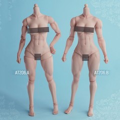 US Worldbox AT206A 1/6 Pale Female Strong Muscle Flexible Joint Body 12” Figure