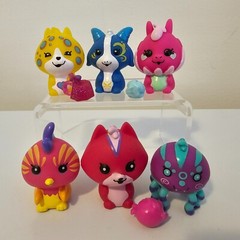 Cepia Bananas Bunch Toy Figure Lot of 6 Spider Goat Rooster Leopard Mini 1.5″