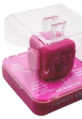 Zuru Fidget Cube by Antsy Labs Hot Pink Roll/Click/Breathe/Flip/Spin/Glide/Fun