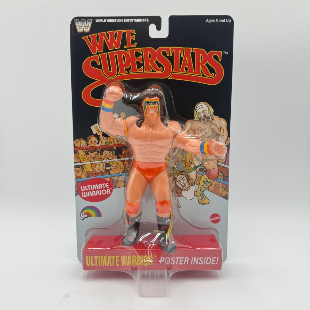 Target Mattel LJN WWE Superstars ULTIMATE WARRIOR Black Card Chase 2026 In Hand