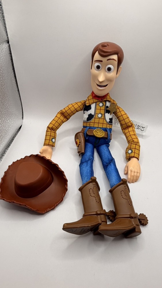 Disney Toy Story Talking Woody Pull String Doll Working w Hat Thinkway Toys