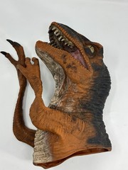 12″ VELOCIRAPTOR SOUNDBYTES HAND PUPPET 1996 Jurassic Park Lost World Dinosaur