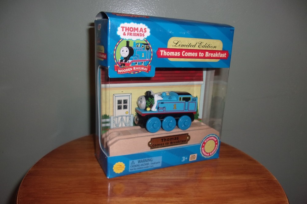 Wooden Thomas Comes to Breakfast-limited edition New in Box Learning Curve