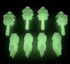 Kenner The Real Ghostbusters Set PKE Meter & Traps GLOW In The Dark Custom