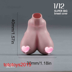 1/12 Sexy Female Big Bust Breast Cover Model For 6”Action Figure Body Doll Toy