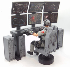Custom 1/12 Scale Surveillance Command Center Computer Station Screen Upgrades