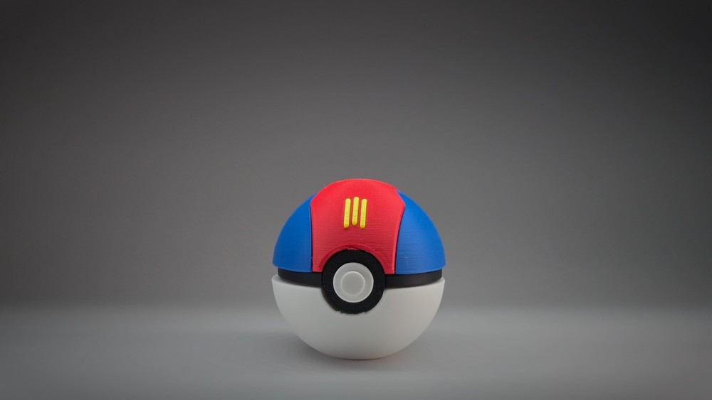 Lure Ball | Classic 3D Printed Pokéball | Generation II