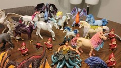Huge! Lot Schleich World Of Knights Eldrador Bayala Medieval/Fantasy Safari Papo