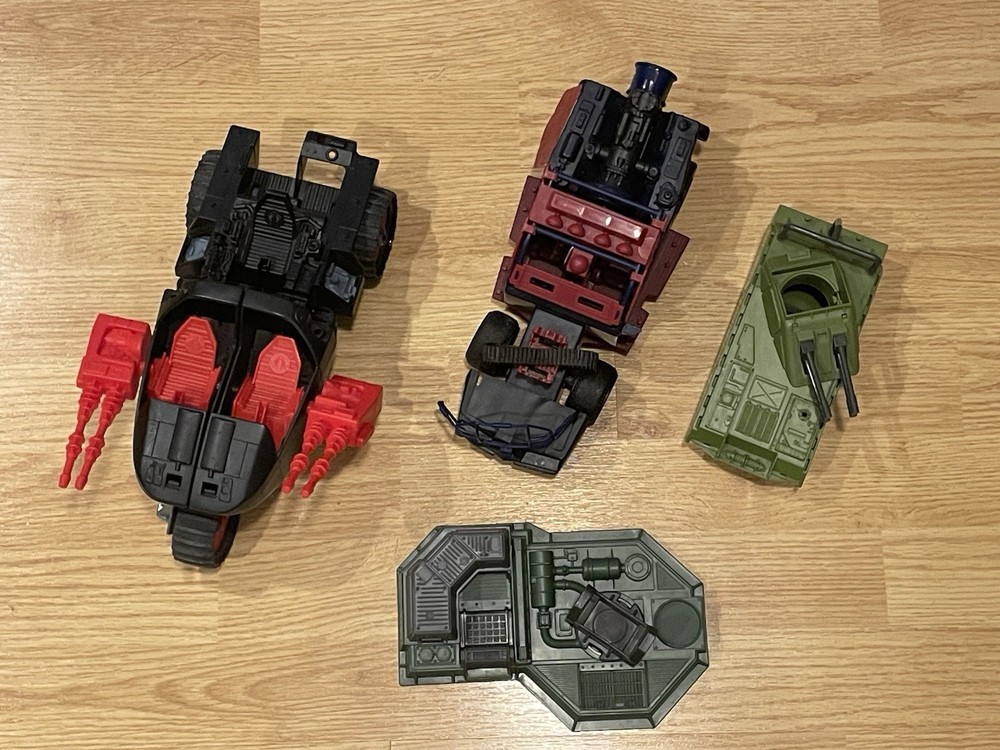 Lot Of Vintage 1980’s GI Joe Parts Pieces Lot Vehicles Tank