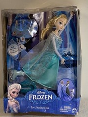 Disney FROZEN Toy Doll, Ice Skating ELSA Mattel 2014, NEW, Box Damaged Ages 4+