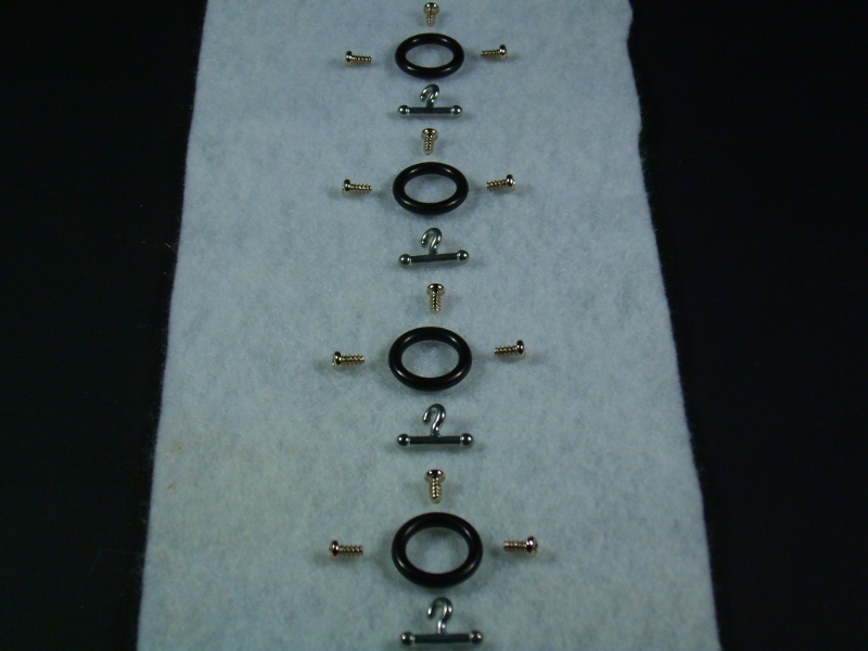 Gi Joe 3.75in 3 3/4in O-ring T-Hook Screws 20 piece replacement waistband O-ring