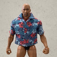 SU-JKHS-BLU-L: 1/12 Blue Hawaii Shirt for 6″ Muscular body or 7″ WWE Body