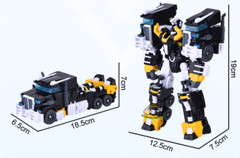 BIG TRAIL Transforming Truck Tobot V Galaxy Detectives Vehicle Robot Figure mode
