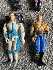 1980’s Lot Of 12 Full Figures 2 For Parts. Lanyard Cobra Light Foot, Skidmark