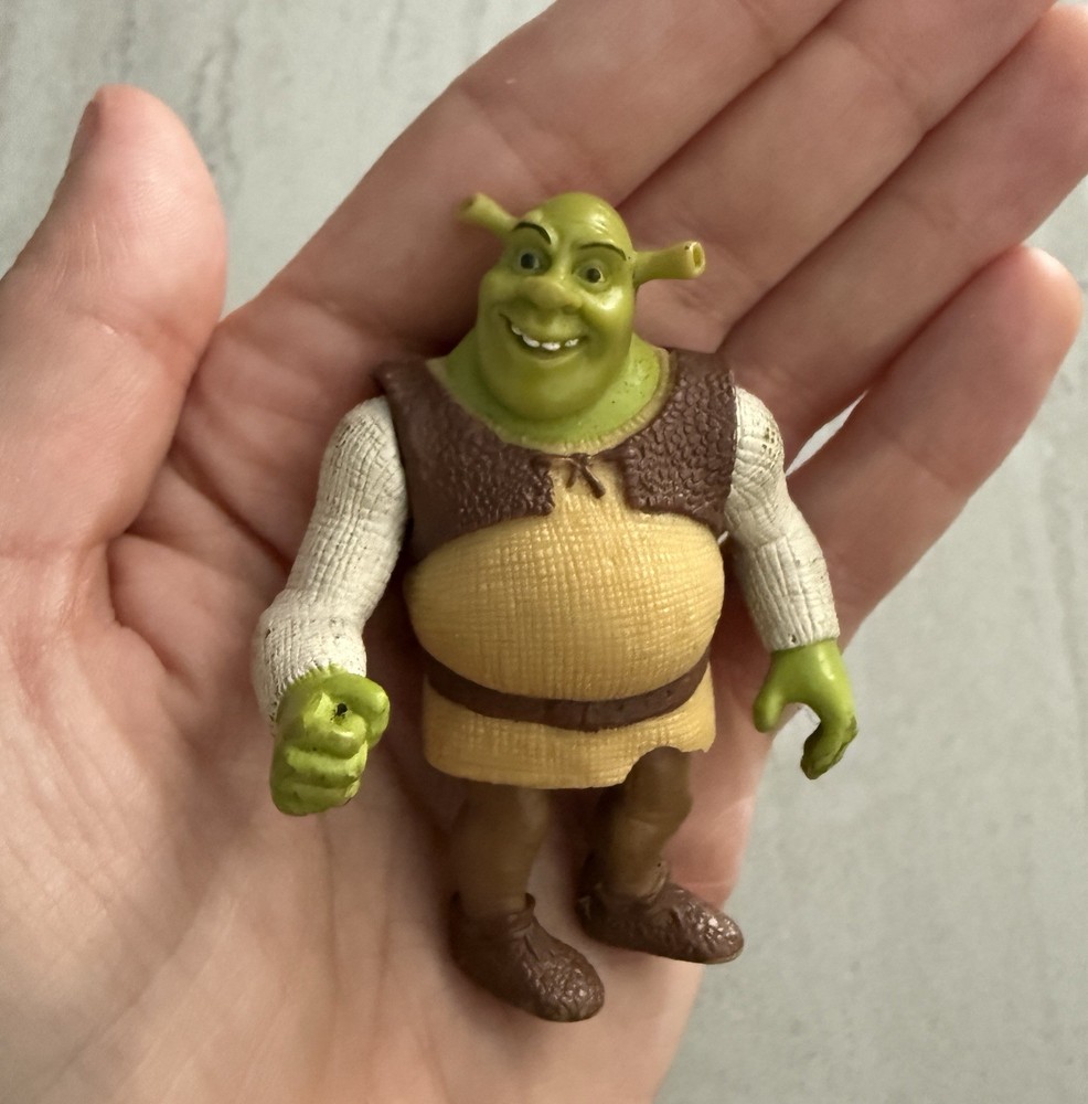 Rare Vintage Fast Food Promotional Toy Figure Shrek Ogre Green Character Kidcore