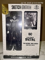 SDCC 2023 McFarlane DC The Batman Who Laughs Sketch Edition Gold Label Exclusive