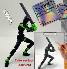 Articulated Action Figure Dummy13 Black 5.54