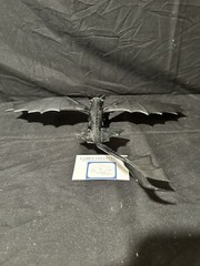 2013 Toothless Wild Night Fury missile fire attack action figure 11″ black tail
