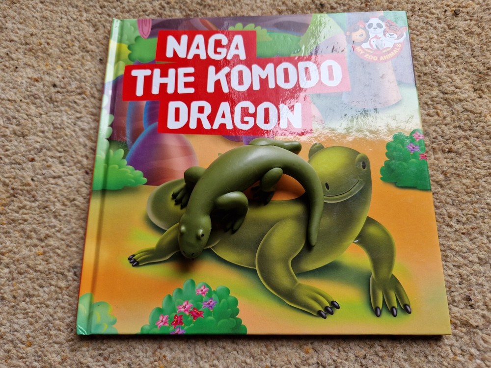 DEAGOSTINI MY ZOO ANIMALS COLLECTION – NAGA THE KOMODO DRAGON FIGURE & BOOK SET